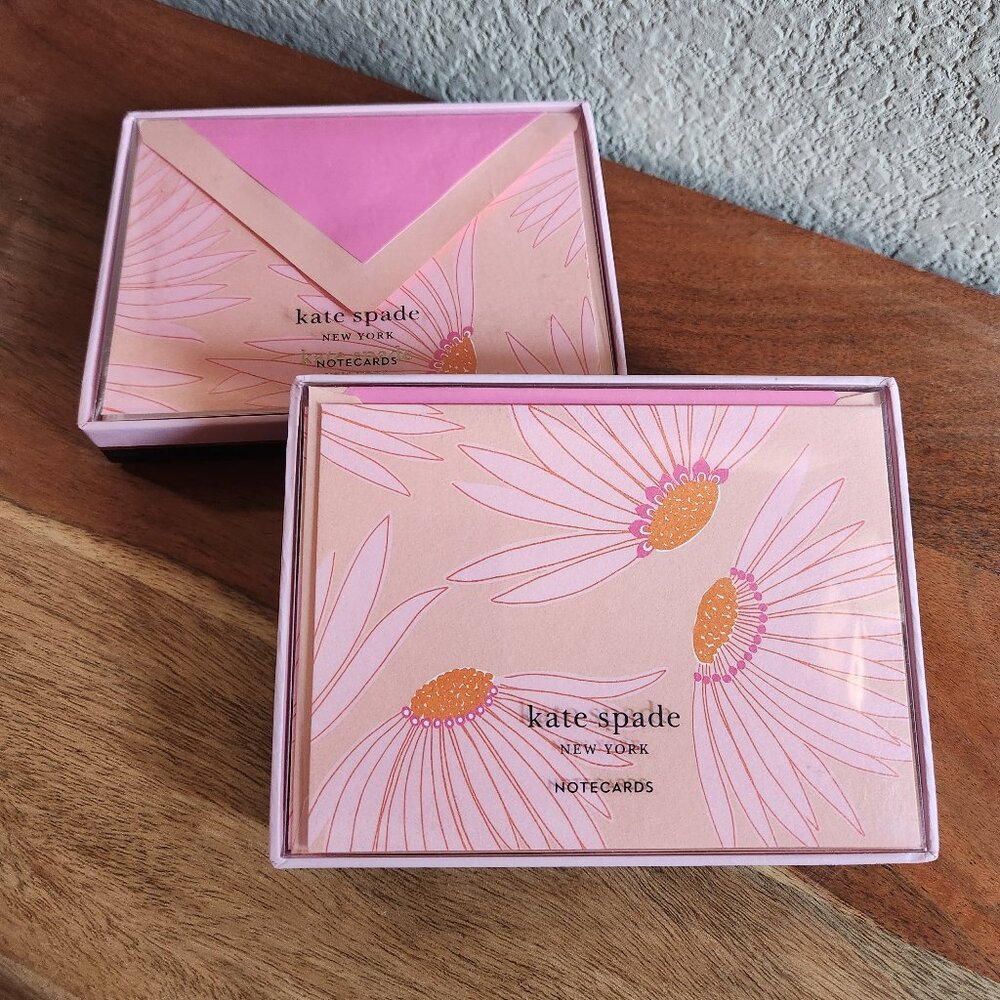 Kate Spade New York - Falling Flower Notecard Set - NWT